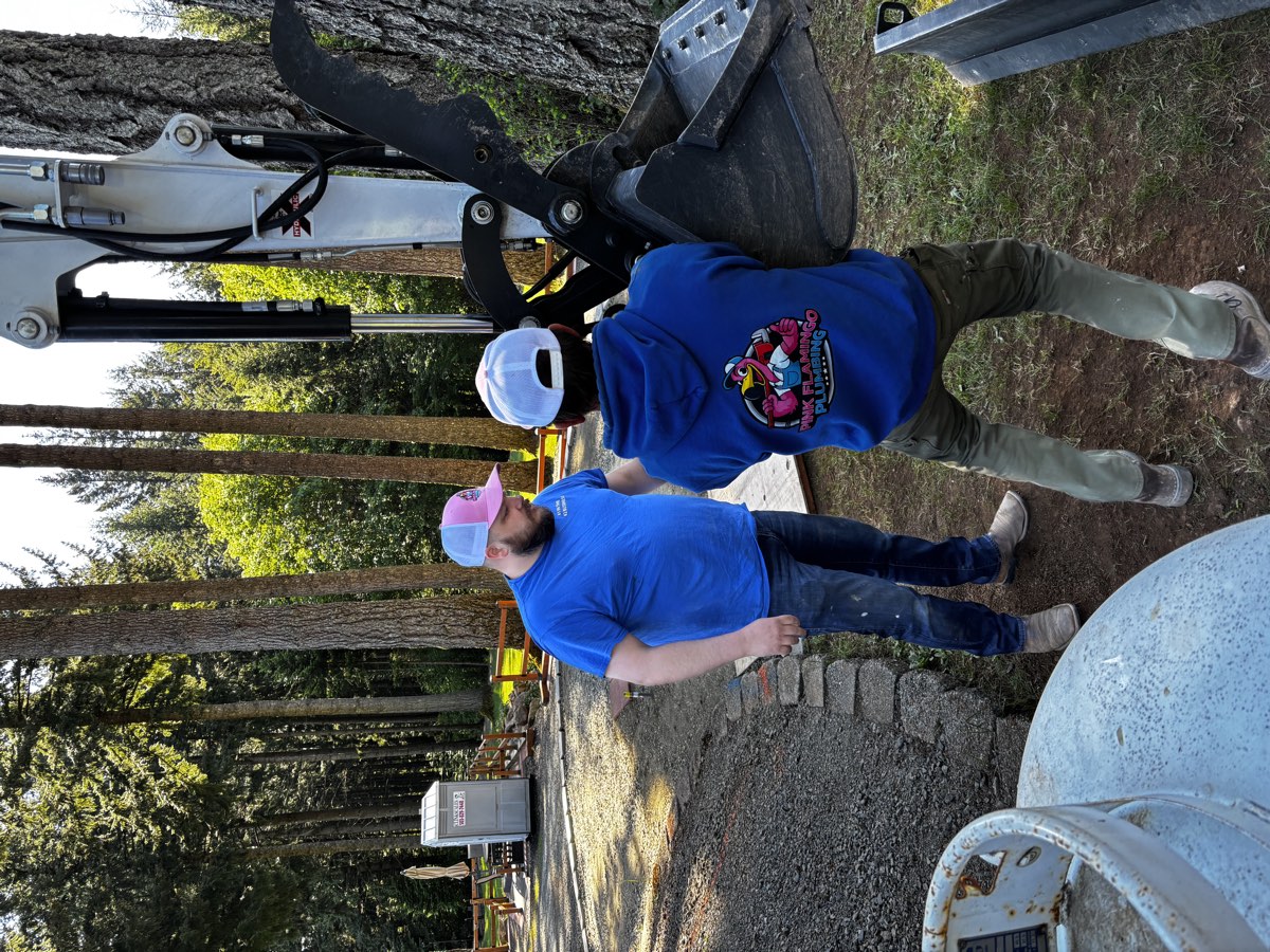 Pink Flamingo crew on an excavation job